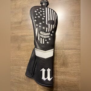 Black and White Skull Golf Club Headcover
